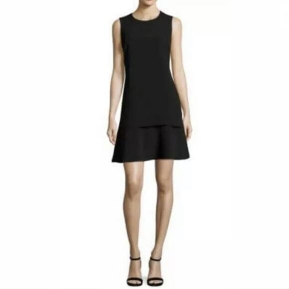 Kobi Halperin Astra Tiered A-Line Dress black Sz M - Picture 1 of 10